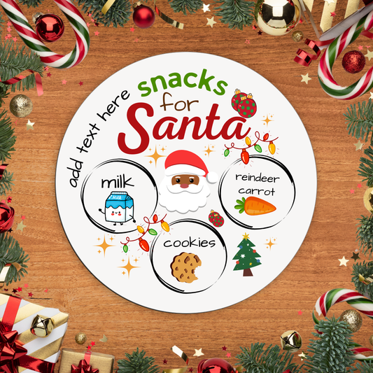 Snacks for Santa Christmas Tray