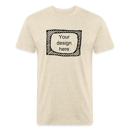 Customizable Next Level T-Shirt - Print Your Own Design - heather cream